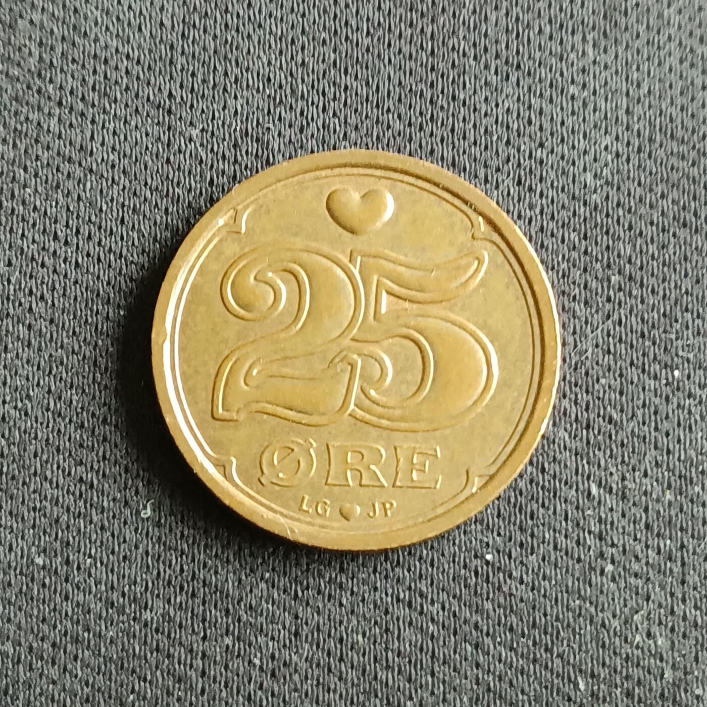 【游宝拍卖】乙巳蛇年88期 佣金1+6% 丹麦-25欧尔 1997年