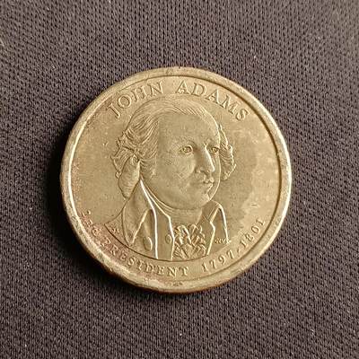 【游宝拍卖】乙巳蛇年88期 佣金1+6% - 美国-1美元 第二任总统约翰·亚当斯