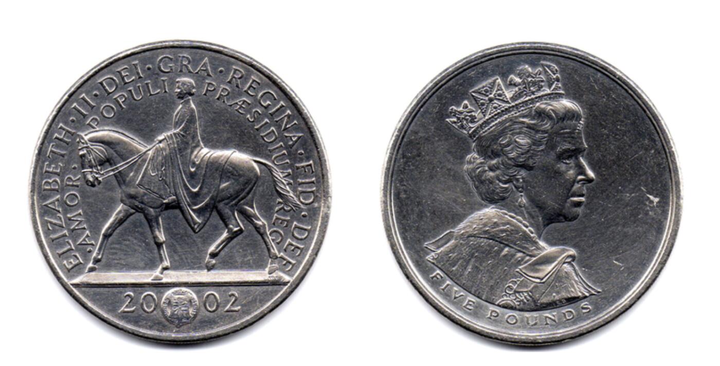 PThappally收藏第54次拍卖，英联邦地区硬币纸币 英国 2002 年 “伊丽莎白二世金禧” 5 英镑纪念币 TQG PF69CA 珍稀币种