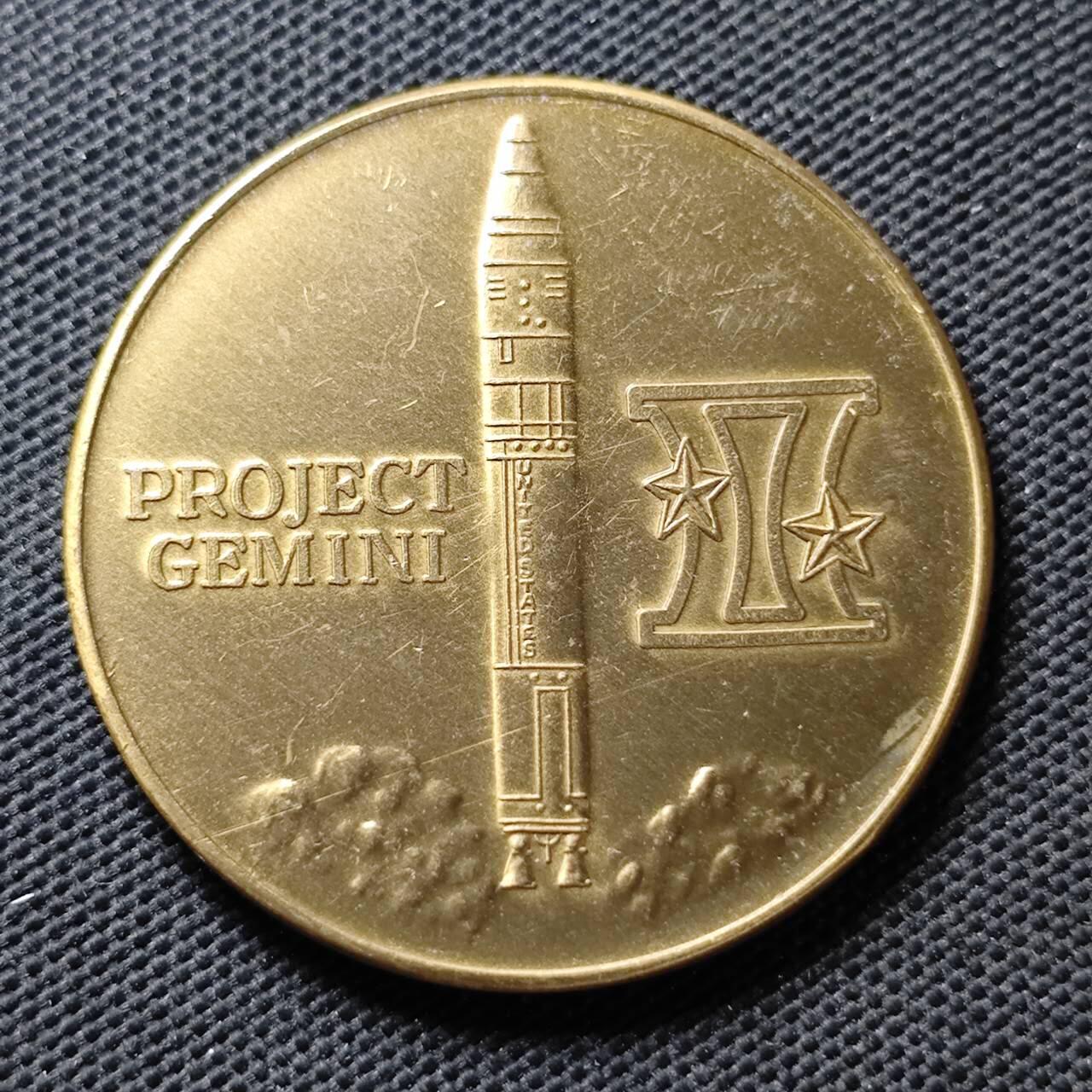 KK钱币收藏小铺  第373场  2月预留时间 周末发货  美国航天纪念纪念铜章