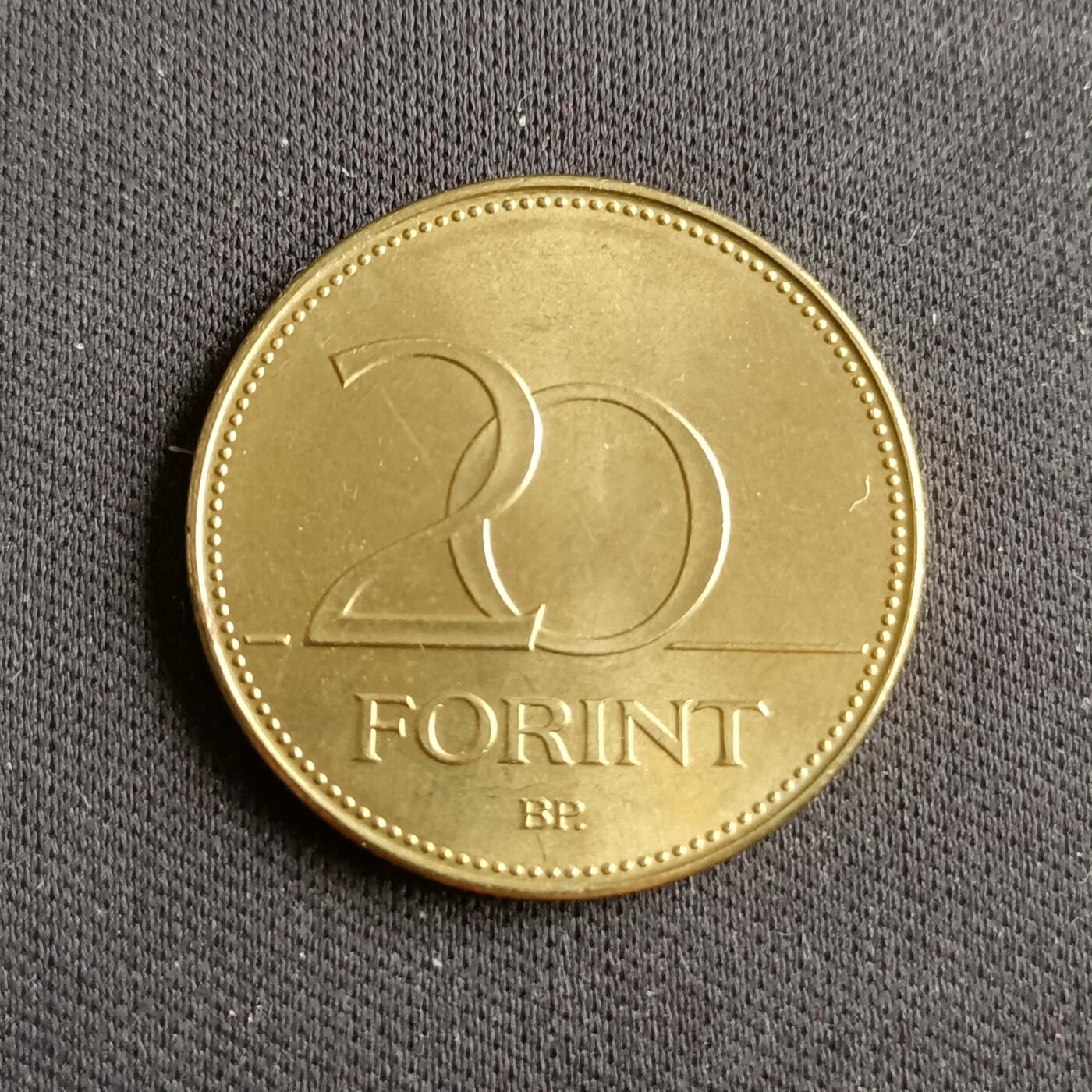 【游宝拍卖】乙巳蛇年88期 佣金1+6% 匈牙利-20福林 1995年 原光好品