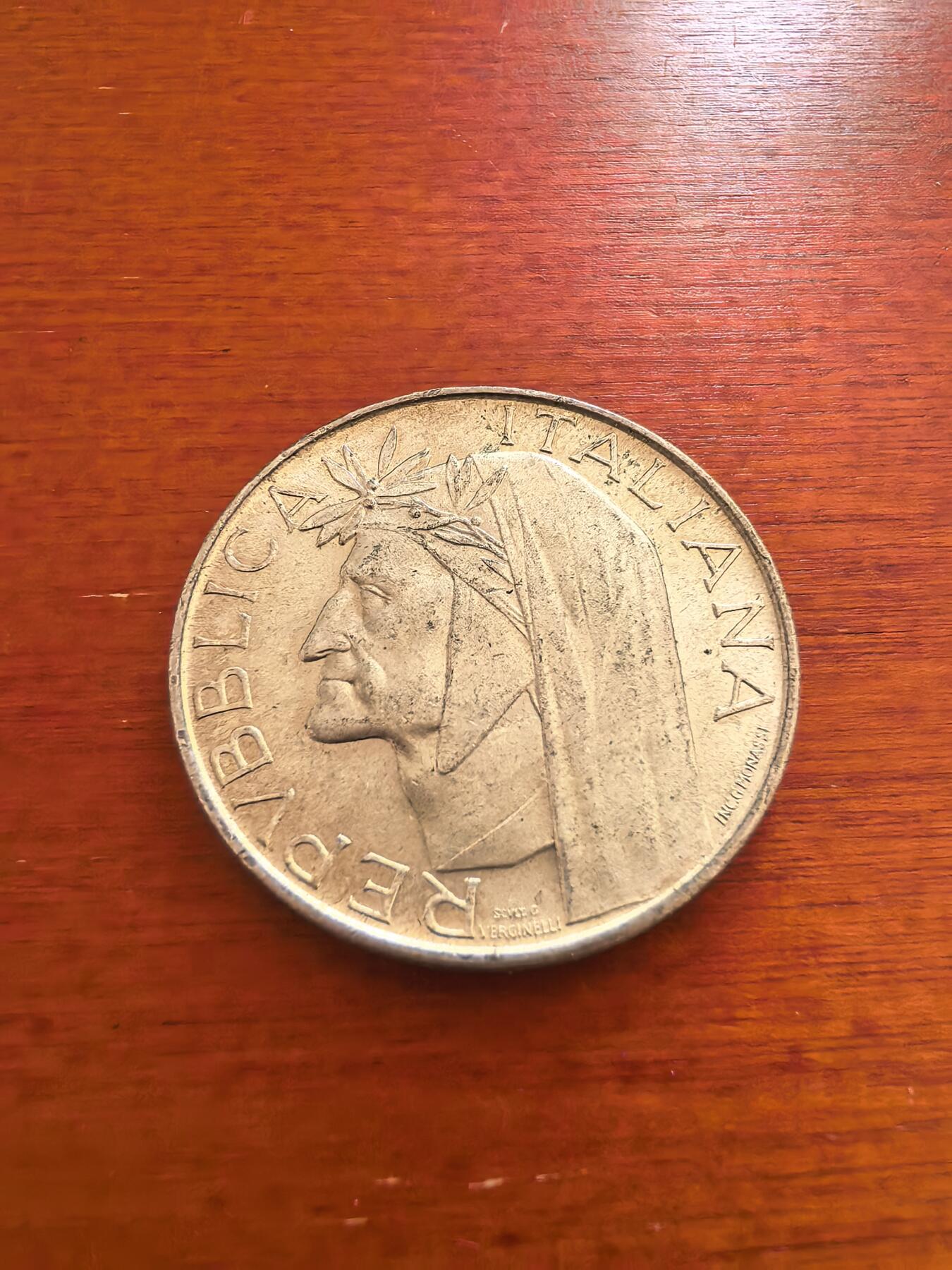 长老汇蛇年精选第七十四场拍卖 1965意大利但丁500里拉类精制银币