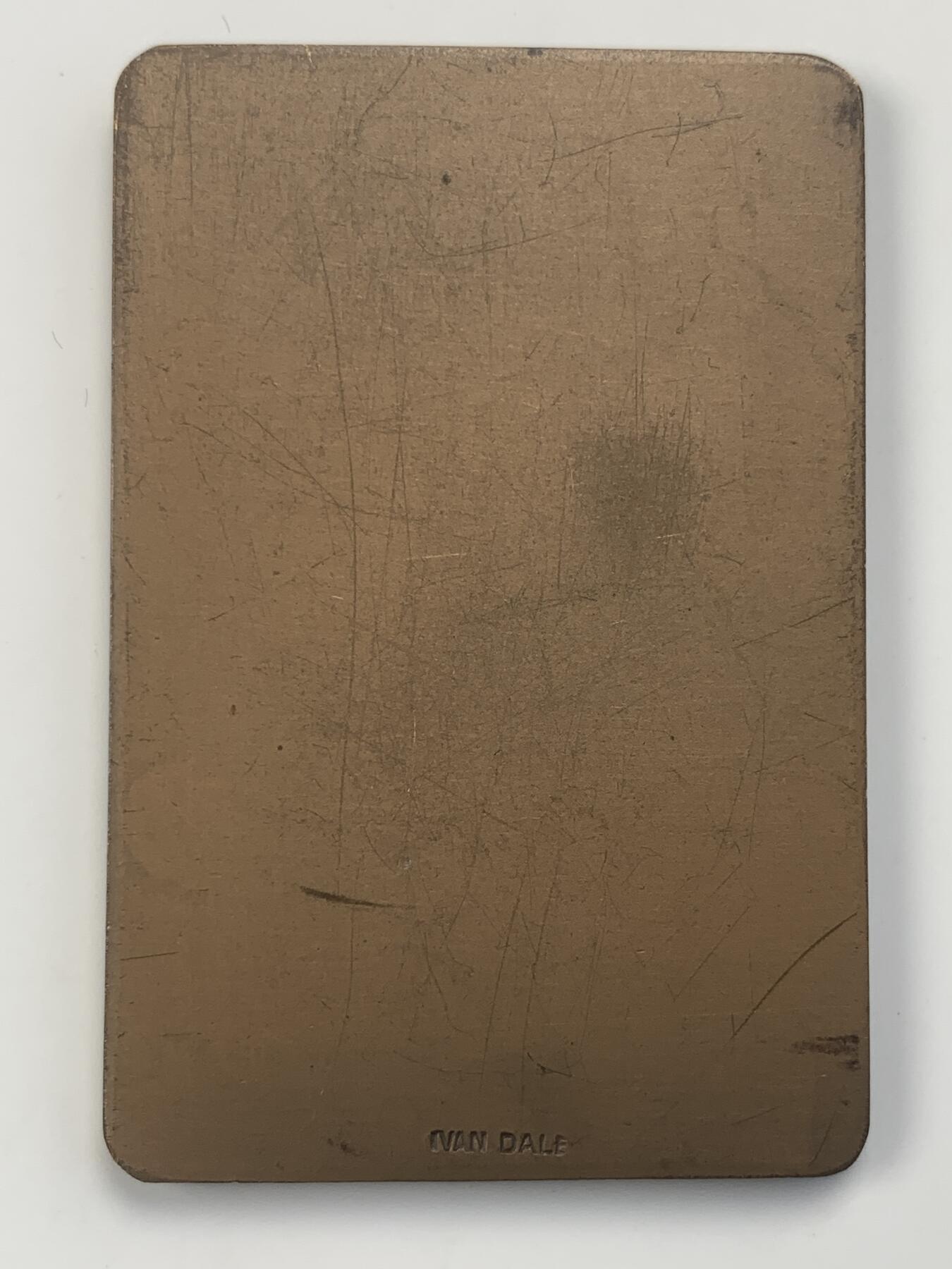 掌中浮雕-藏着的欧洲第042场 1964年瑞典冰壶联合会纪念铜章，39*58mm，57.3g