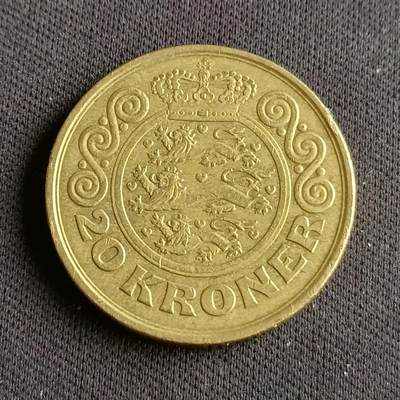 【游宝拍卖】乙巳蛇年88期 佣金1+6% - 丹麦-20克朗 1994年