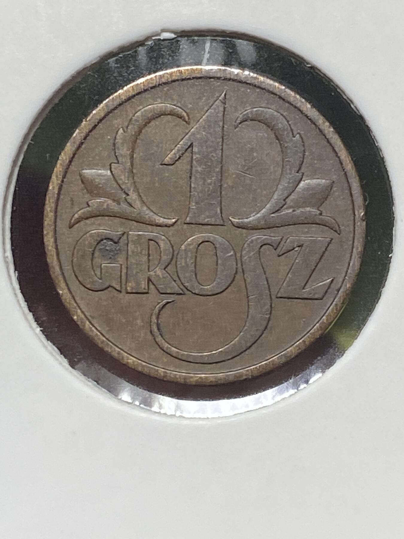 2025年第一百三十场(总第一百五十六场）外国好品纸夹散币场(免佣金) 好品–波兰🇵🇱1937年1格罗希(1923–1939年第二版，青铜材质版)