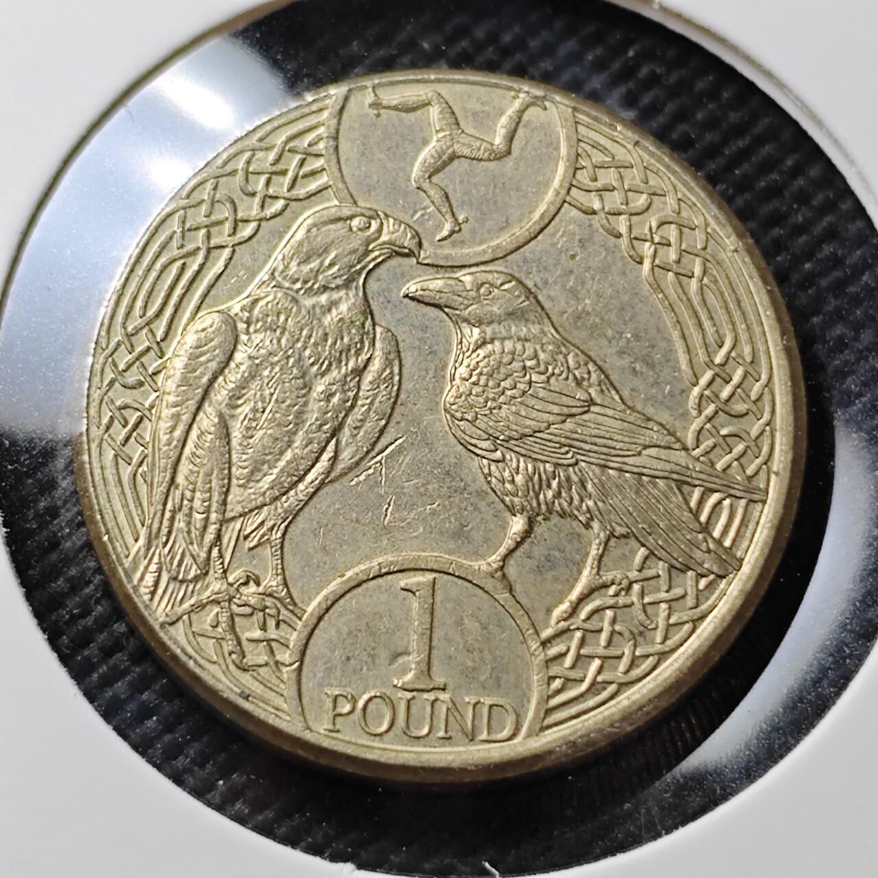 KK钱币收藏小铺  第373场  2月预留时间 周末发货 2018 马恩岛1镑