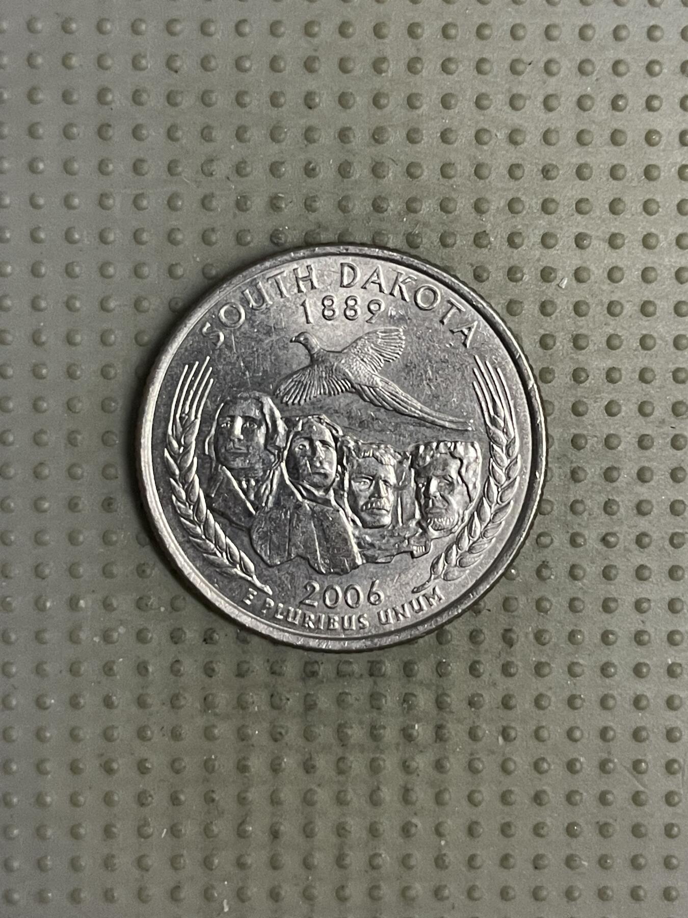 2025年第120场各国散币拍卖（总第120场） 美国2006年南达科他州25美分纪念币