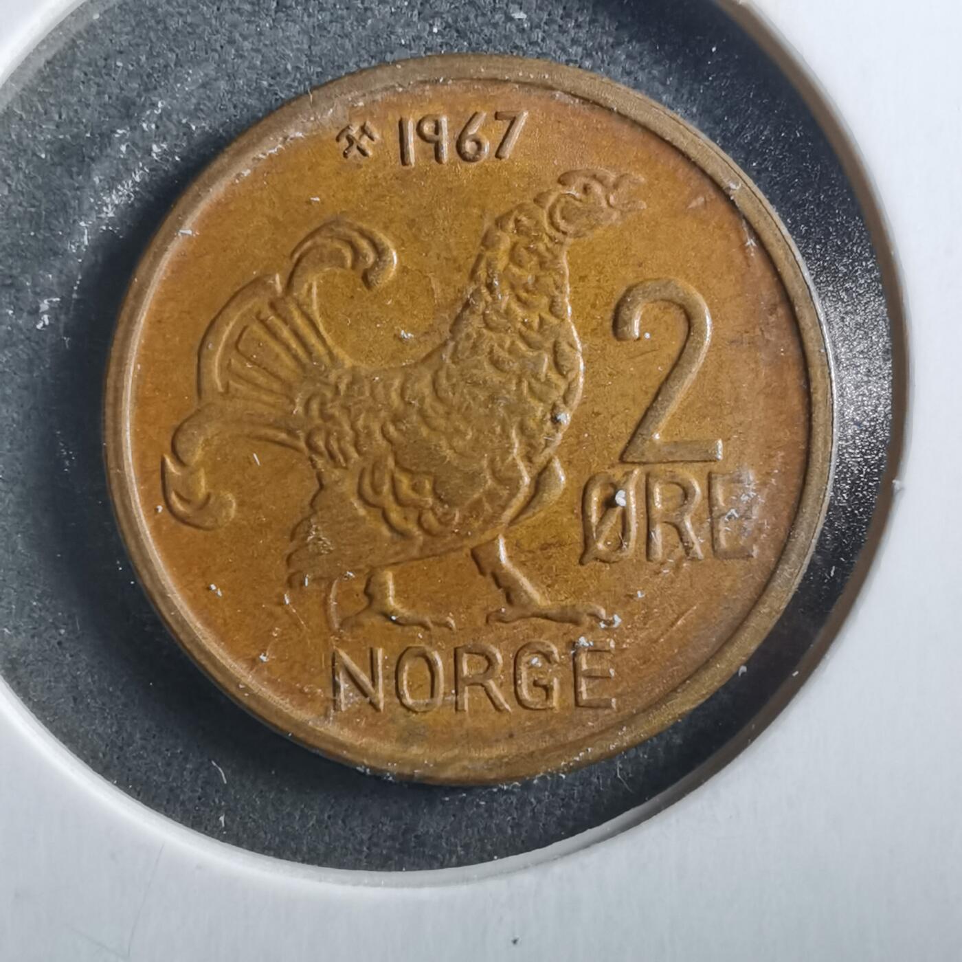 沼泽如烟--第906场 挪威1967年2欧尔