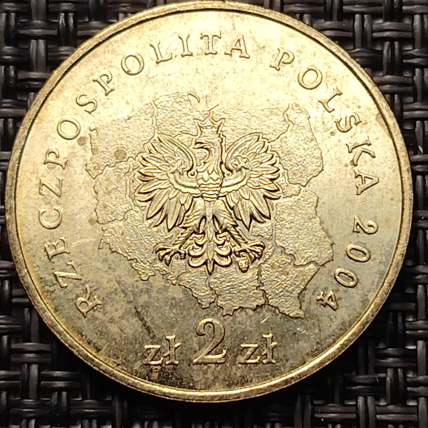 布加迪🐬～世界钱币(上海)🌾第 260 期 /  各国套币和散币 波兰🇵🇱 2004年 2兹罗提纪念币 省徽系列～洛兹基省