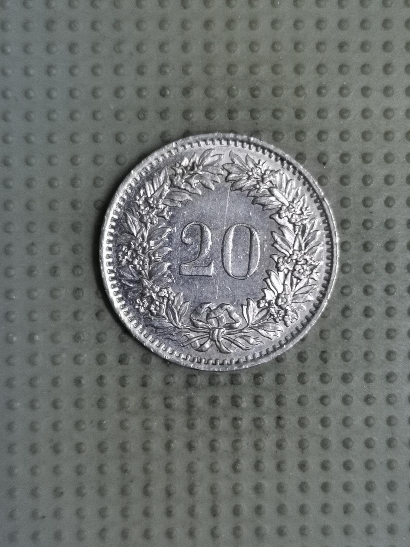 2025年第119场各国散币拍卖（总第119场） 瑞士1975年20生丁