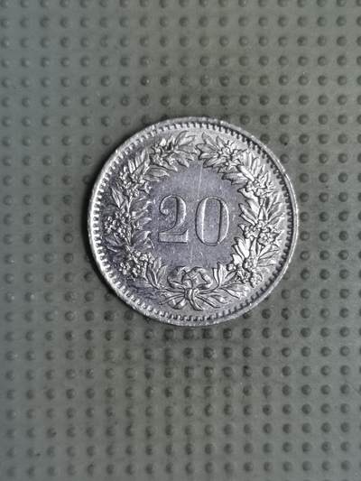 2025年第119场各国散币拍卖（总第119场） - 瑞士1975年20生丁