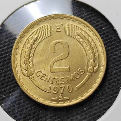 KK钱币收藏小铺  第372场  2月预留时间 周末发货 -  1970智利2分 好品
