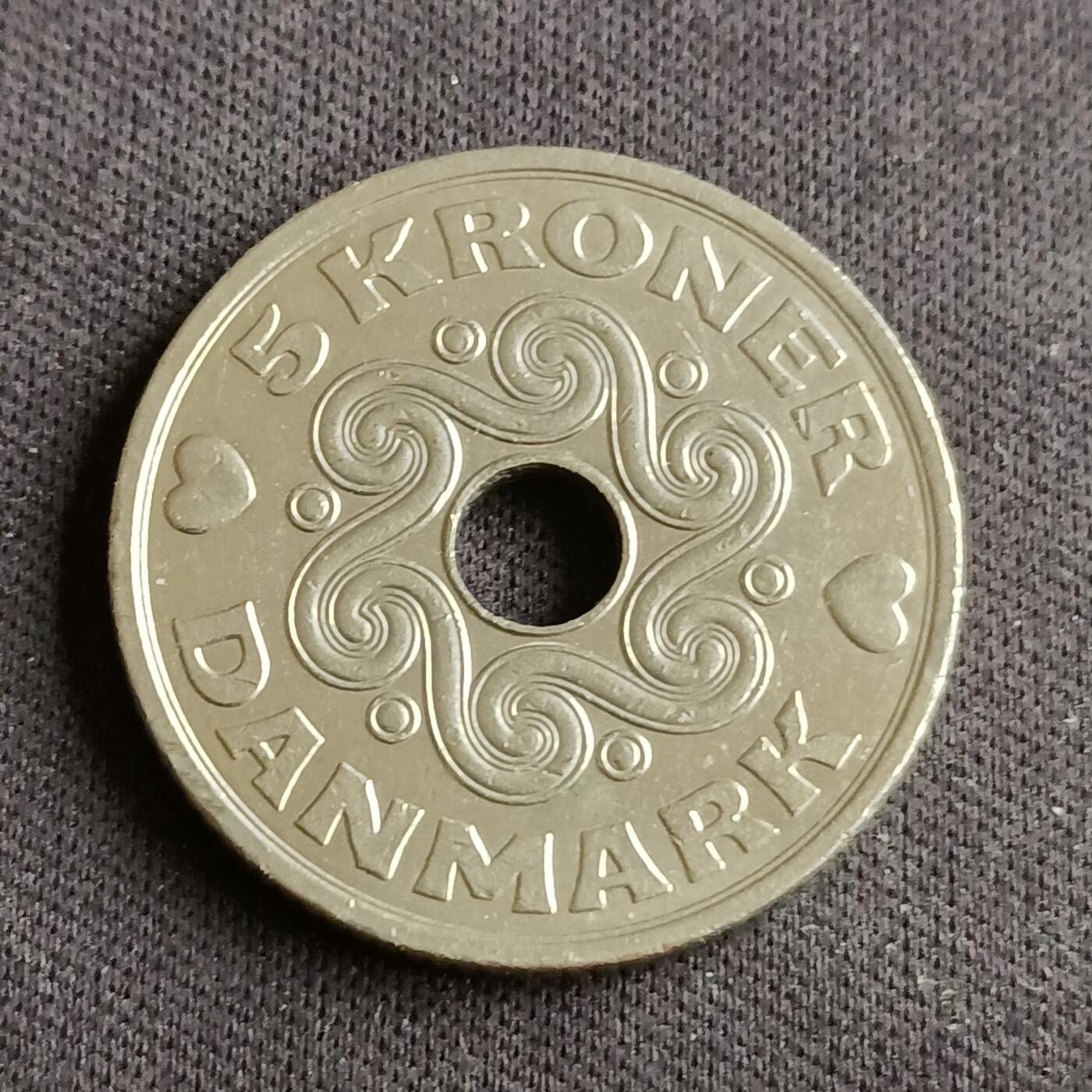 【游宝拍卖】乙巳蛇年88期 佣金1+6% 丹麦-5克朗 1994年