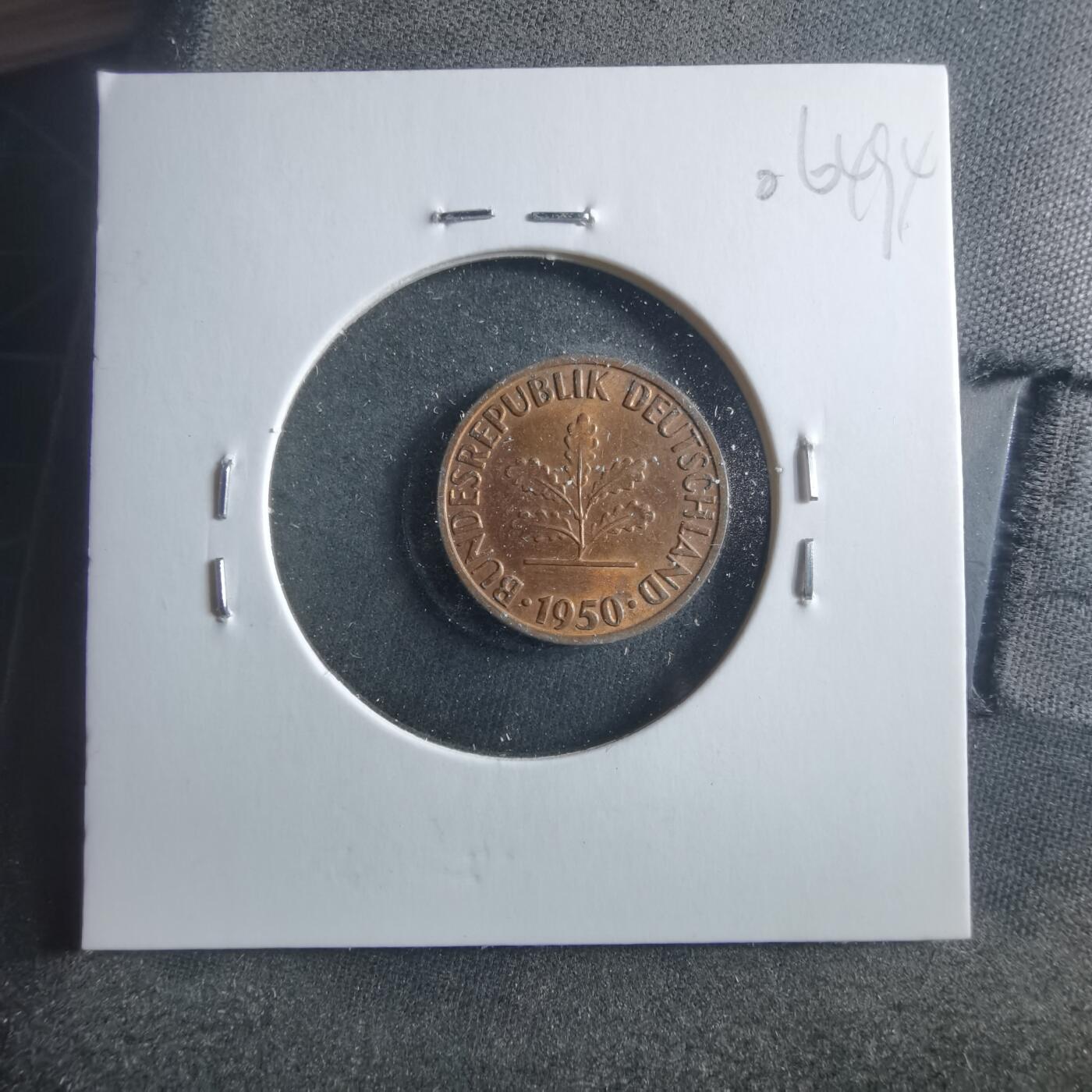 沼泽如烟--第906场 德国1950年1芬尼