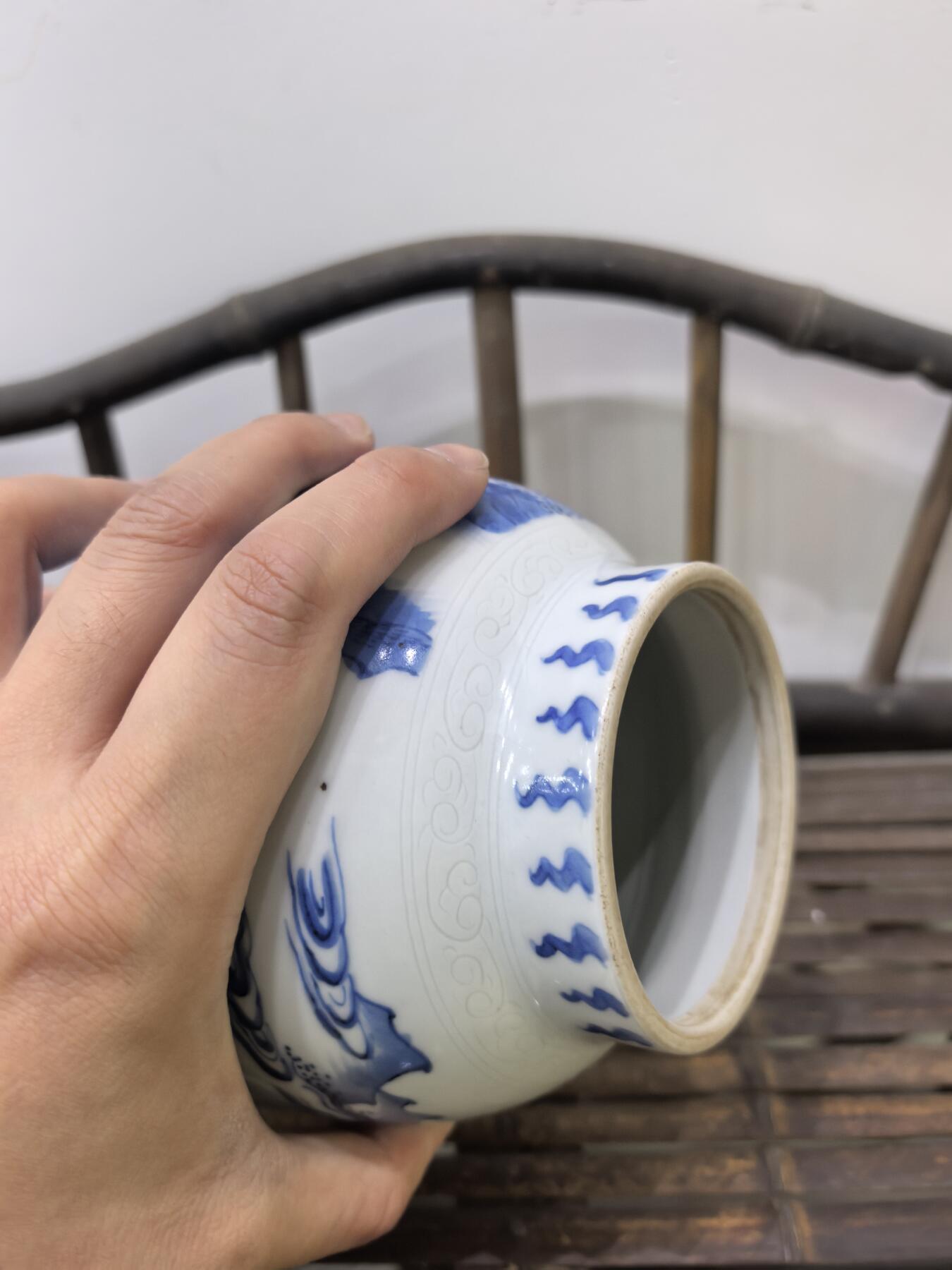 兰馨堂瓷器专场 回流青花人物罐