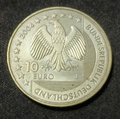 【游宝拍卖】乙巳蛇年88期 佣金1+6% - 德国-10欧元银币 2004年 18.0g Ag0.925 瓦登海(Wadden Sea)国家公园纪念币