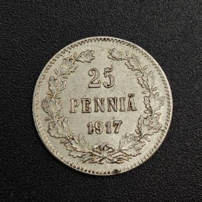 【淘币小摊】实时拍第七百九十九拍   银币套币场   满百包邮可预留二周 每周一统一发货   - 芬兰1917年25芬妮银币