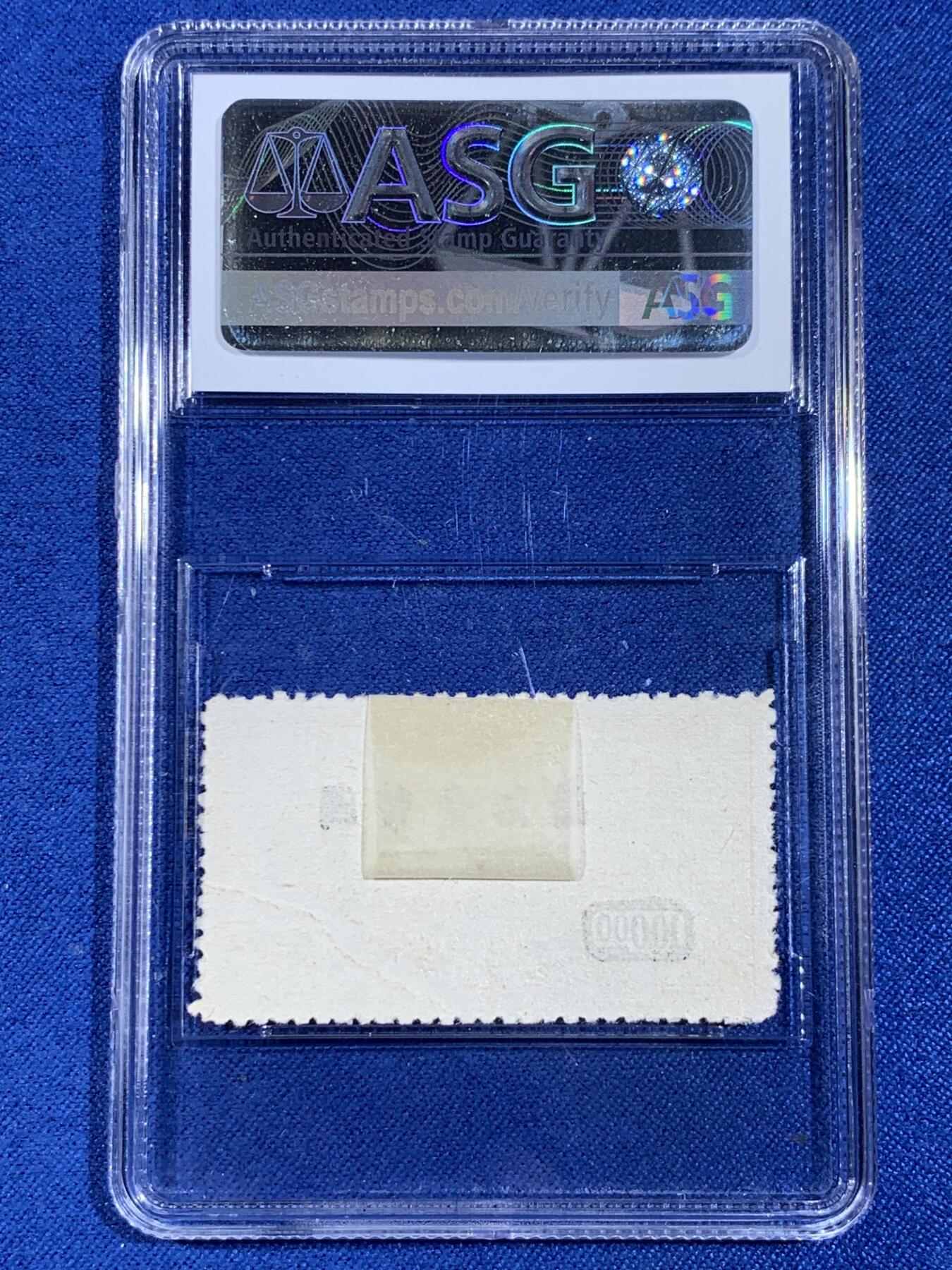 《竞宝斋》第439场 周日，周一，周二 3场连拍 （全场包邮） ASG VF80Mint POG 冠军分 民国1946年航空贰圆褐色邮票 加盖改国币壹佰圆少见 单发螺旋桨飞机飞过万里长城 包克旧藏名家标签 美国海军少校 著名中国钱币邮票收藏大家