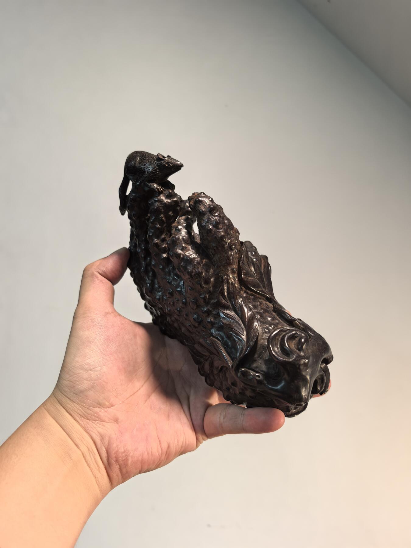 兰馨堂古玩杂项专场 紫檀雕佛手摆件