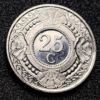 泉币菌-第130场-精品福利场 - 原光 安德烈斯1989年 25分硬币 20mm 橙花 