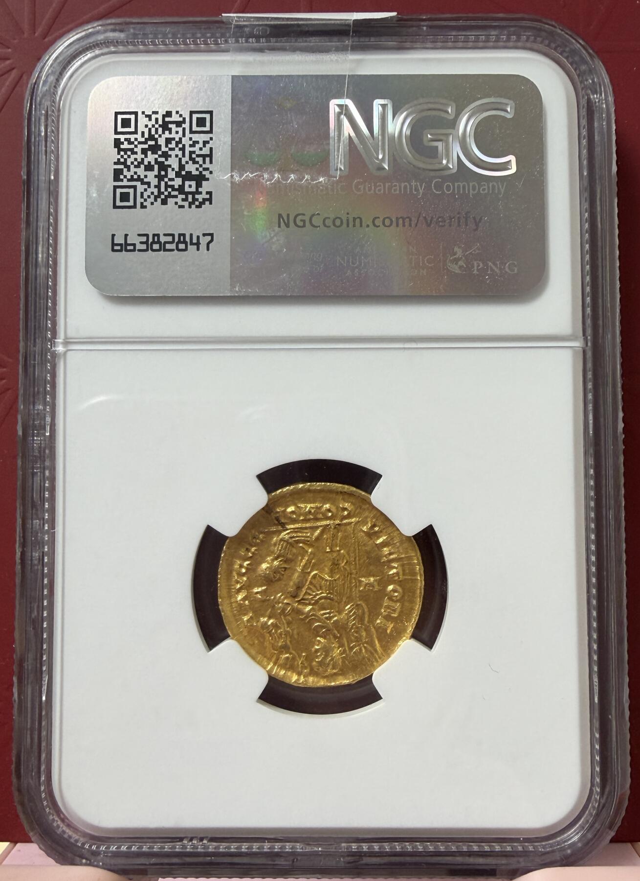 梧彩钱庄捡漏拍11月 西罗马帝国奥古斯都霍诺留金币