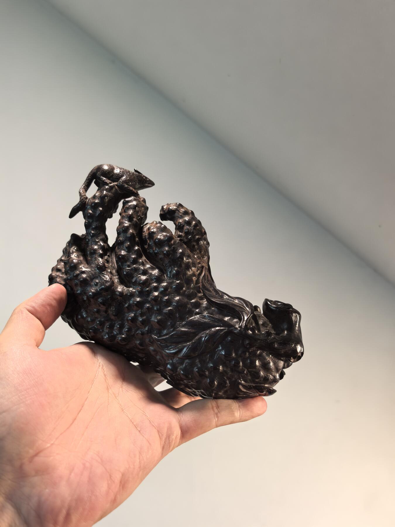 兰馨堂古玩杂项专场 紫檀雕佛手摆件