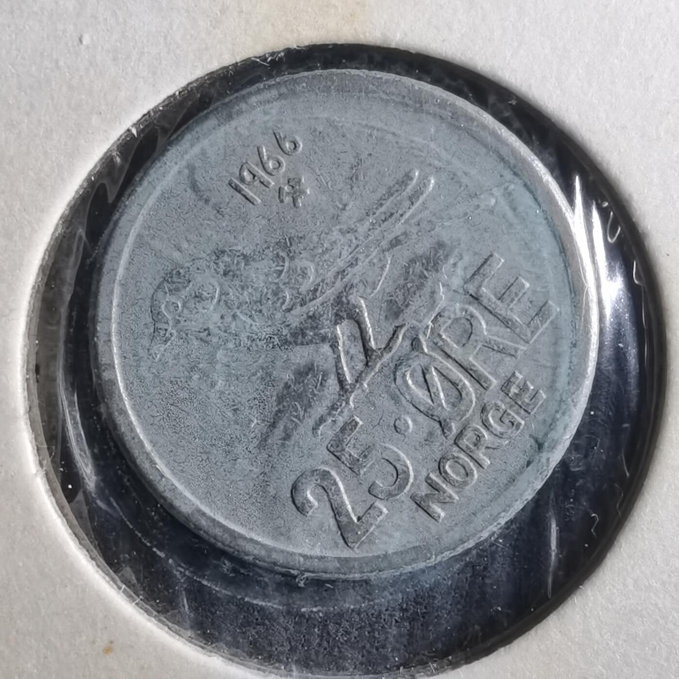 沼泽如烟--第906场 挪威1966年25欧尔