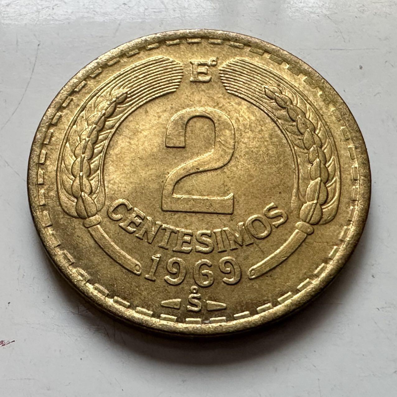 🌹外币初藏🌹🐯2025年第129场  每周二四六晚8️⃣点 接代拍 智利1969年2分