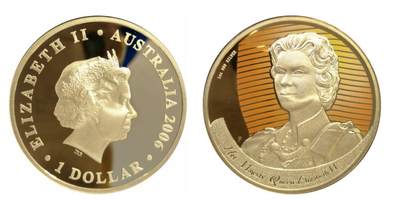 PThappally收藏第54次拍卖，英联邦地区硬币纸币 -  澳大利亚 2006 1 澳元  31.1 g 铜镍币 PCGS PR69DCAM