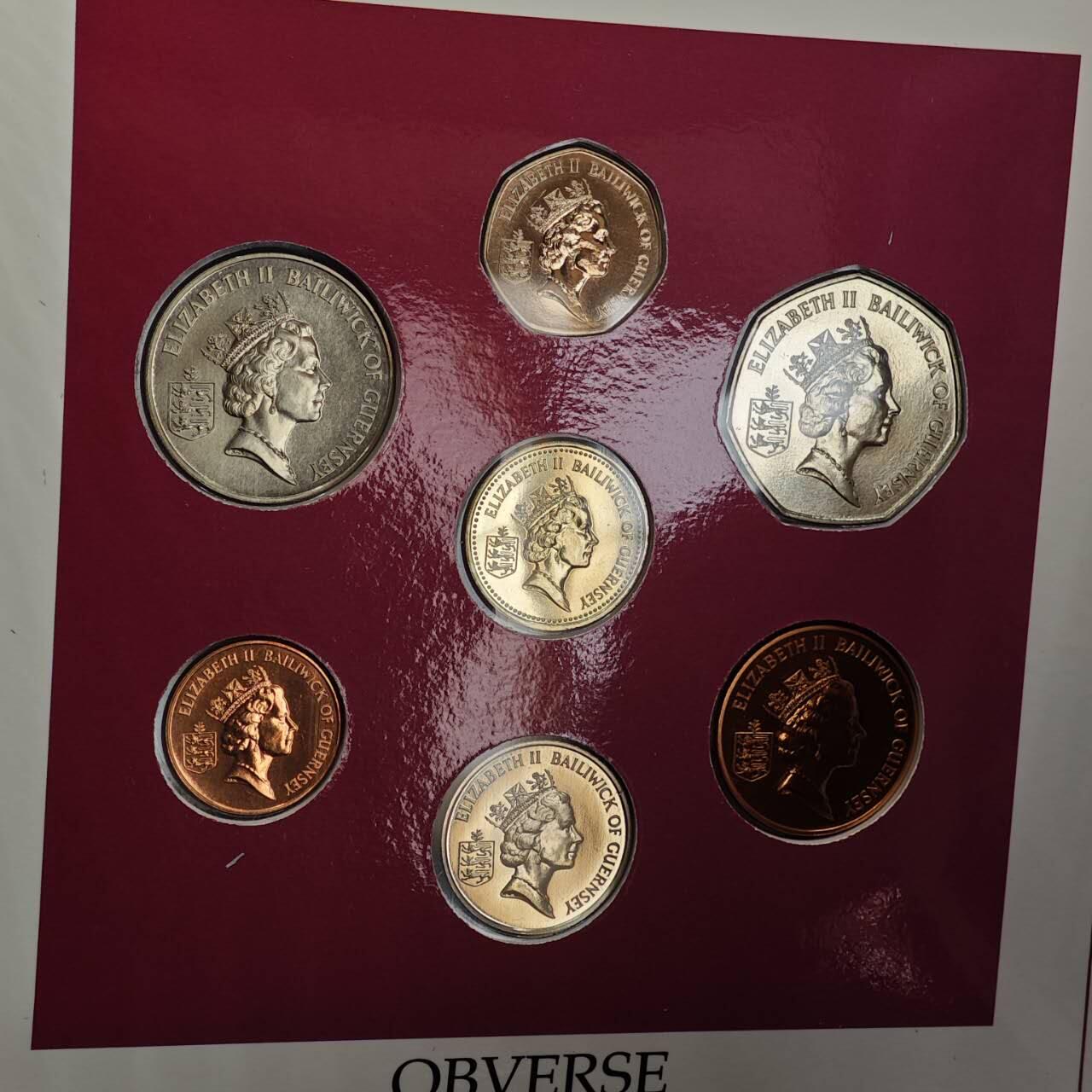 【淘币小摊】实时拍第七百九十九拍   银币套币场   满百包邮可预留二周 每周一统一发货   根西1989年套币