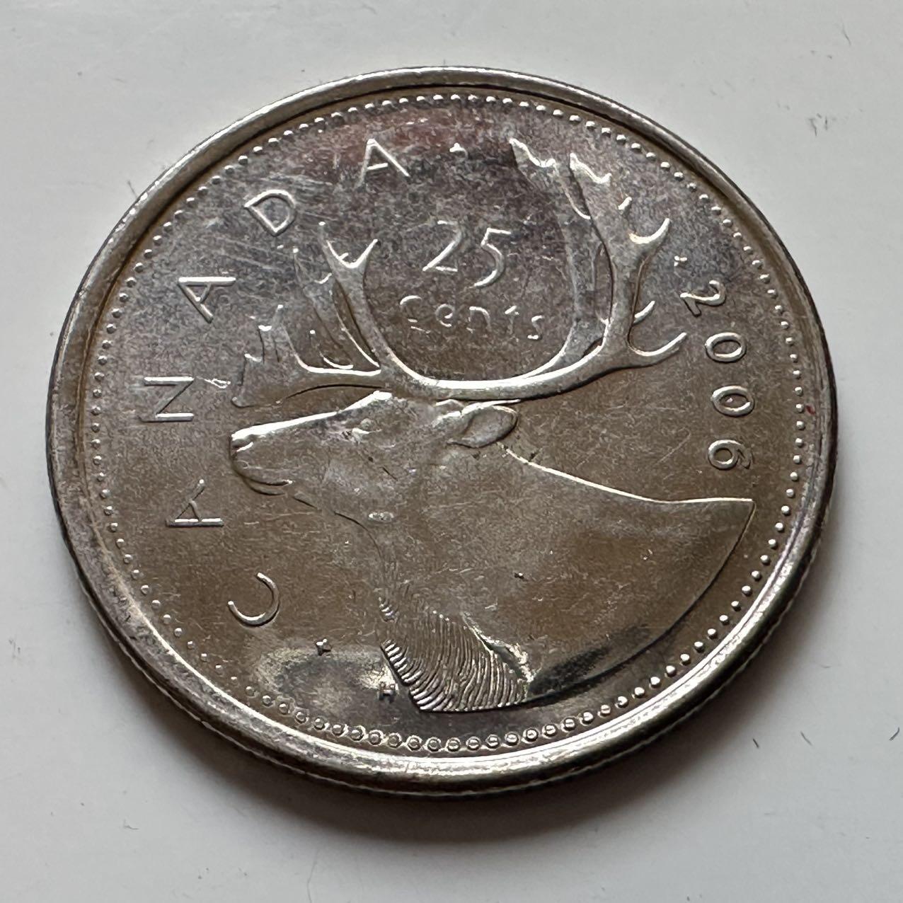 🌹外币初藏🌹🐯2025年第129场  每周二四六晚8️⃣点 接代拍 加拿大2006年25分