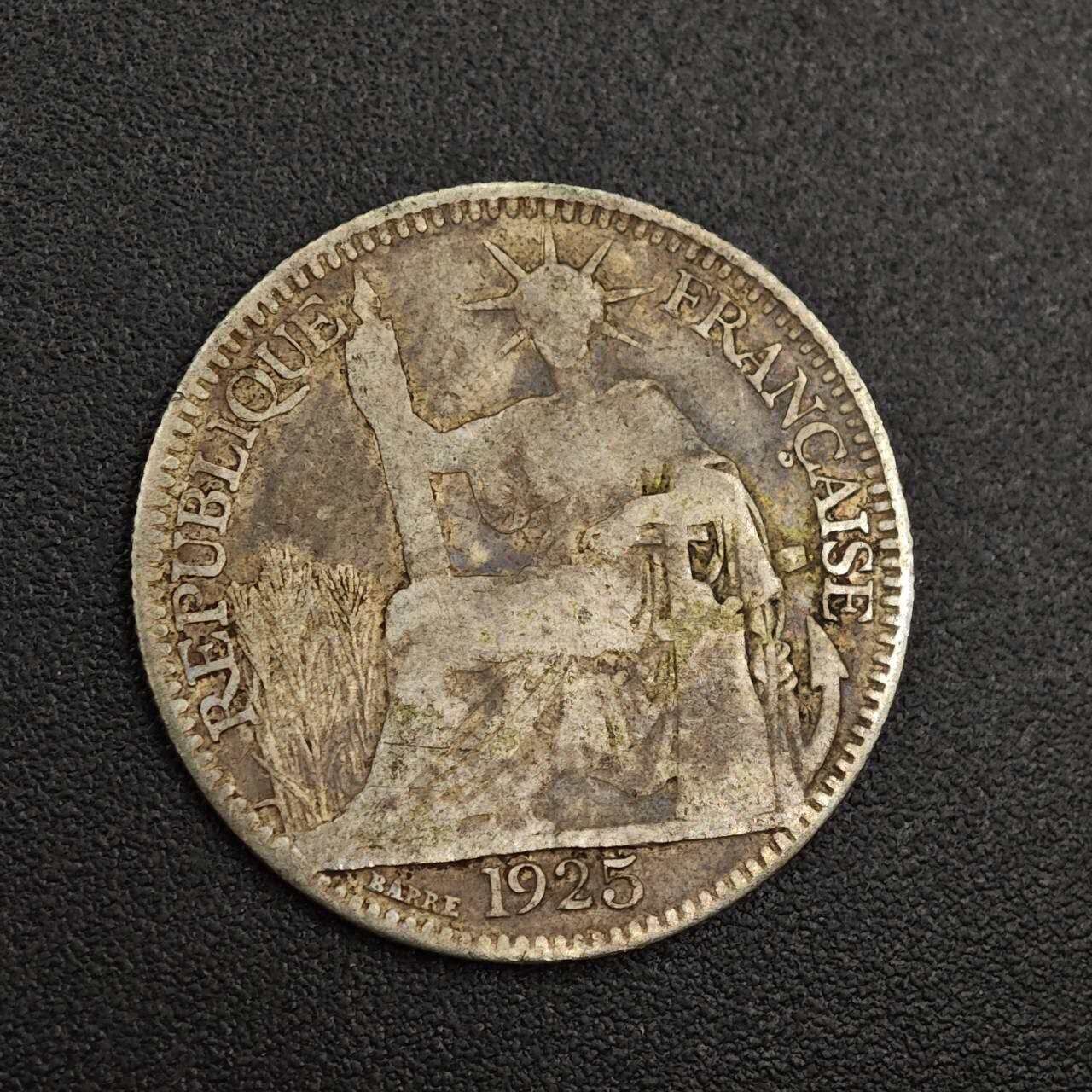 【淘币小摊】实时拍第七百九十九拍   银币套币场   满百包邮可预留二周 每周一统一发货   法属印支1925年10分银币