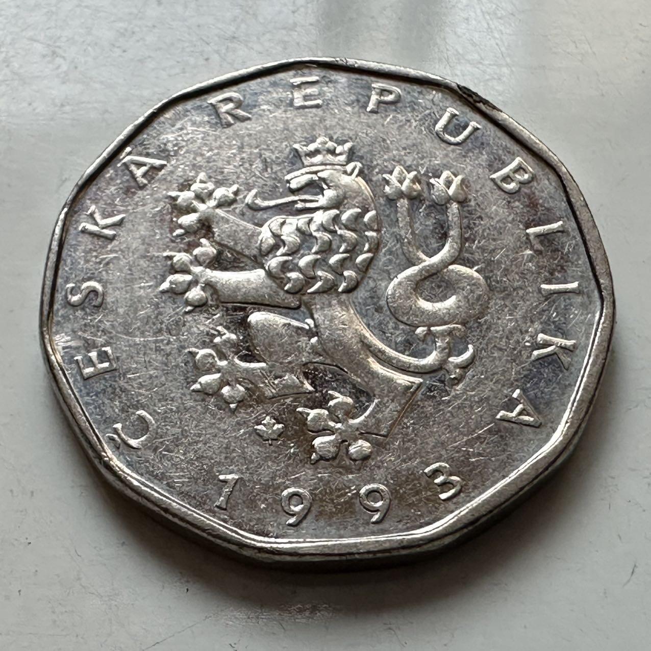 🌹外币初藏🌹🐯2025年第129场  每周二四六晚8️⃣点 接代拍 捷克1993年2克朗