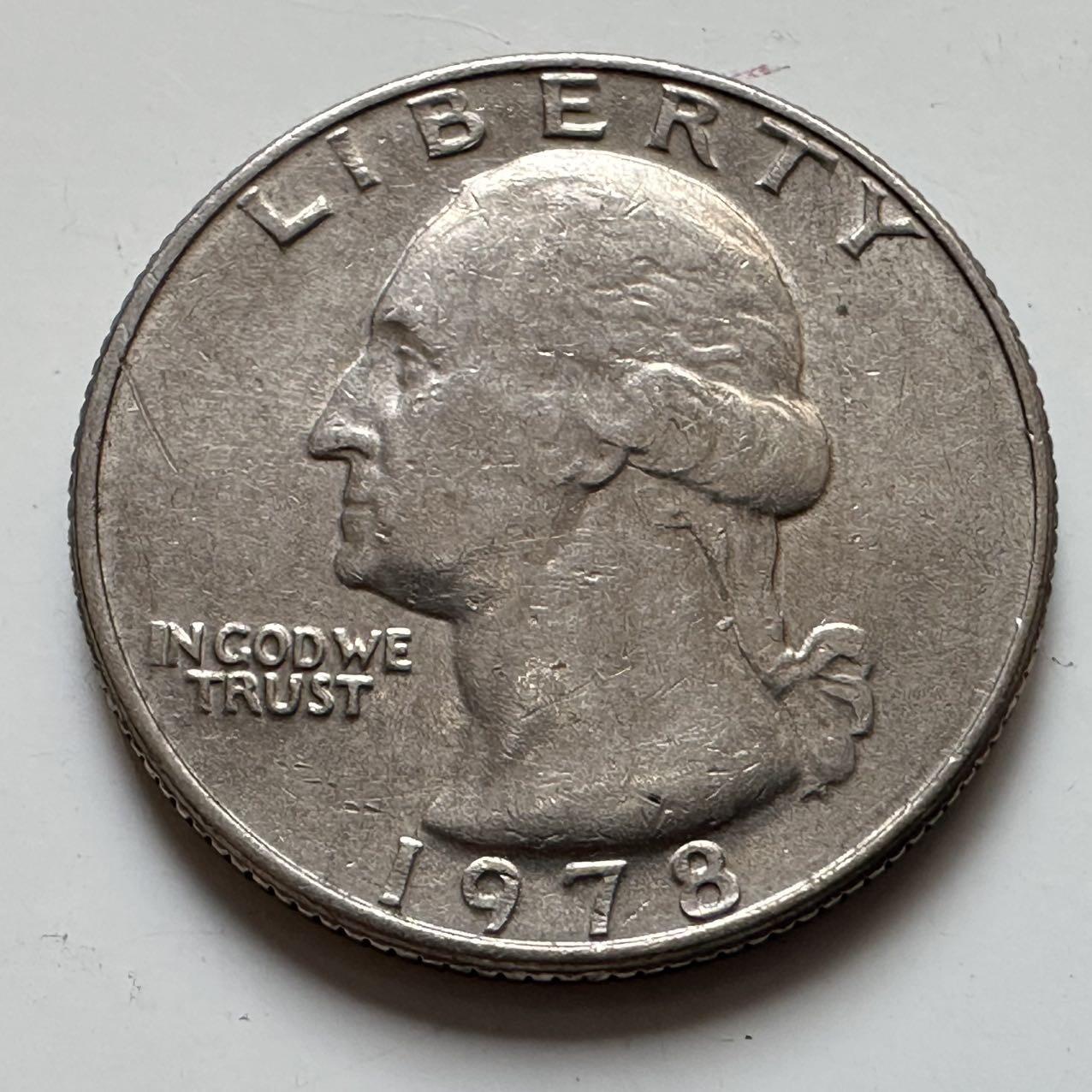 🌹外币初藏🌹🐯2025年第129场  每周二四六晚8️⃣点 接代拍 美国1978年25分