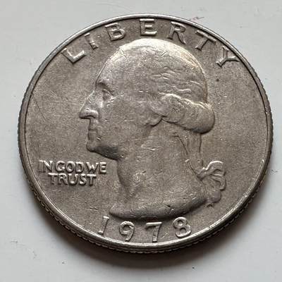 🌹外币初藏🌹🐯2025年第129场  每周二四六晚8️⃣点 接代拍 - 美国1978年25分