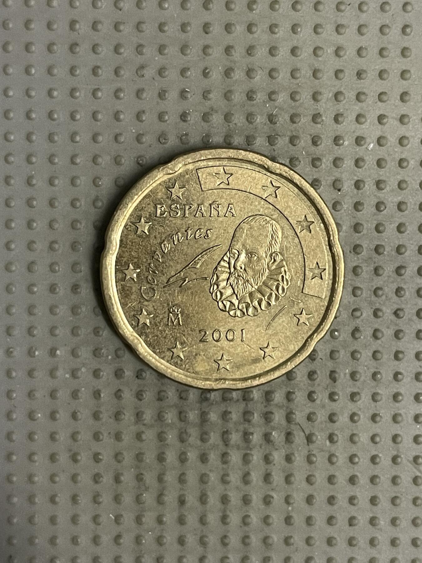 2025年第120场各国散币拍卖（总第120场） 西班牙2001年20欧分