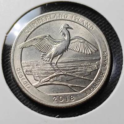 KK钱币收藏小铺  第372场  2月预留时间 周末发货 -  美国25分纪念币 好品