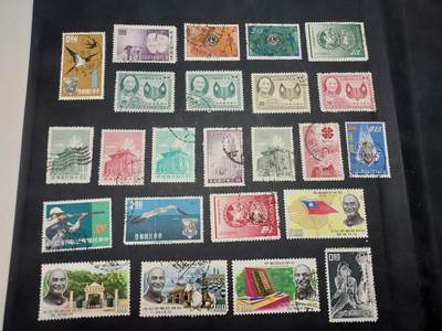 博彦收藏  TM 11月22日 8点 邮票专场 - 台湾省旧票24枚，个别弱齿/瑕疵，其他上品