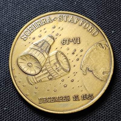 KK钱币收藏小铺  第373场  2月预留时间 周末发货 -  美国航天纪念纪念铜章