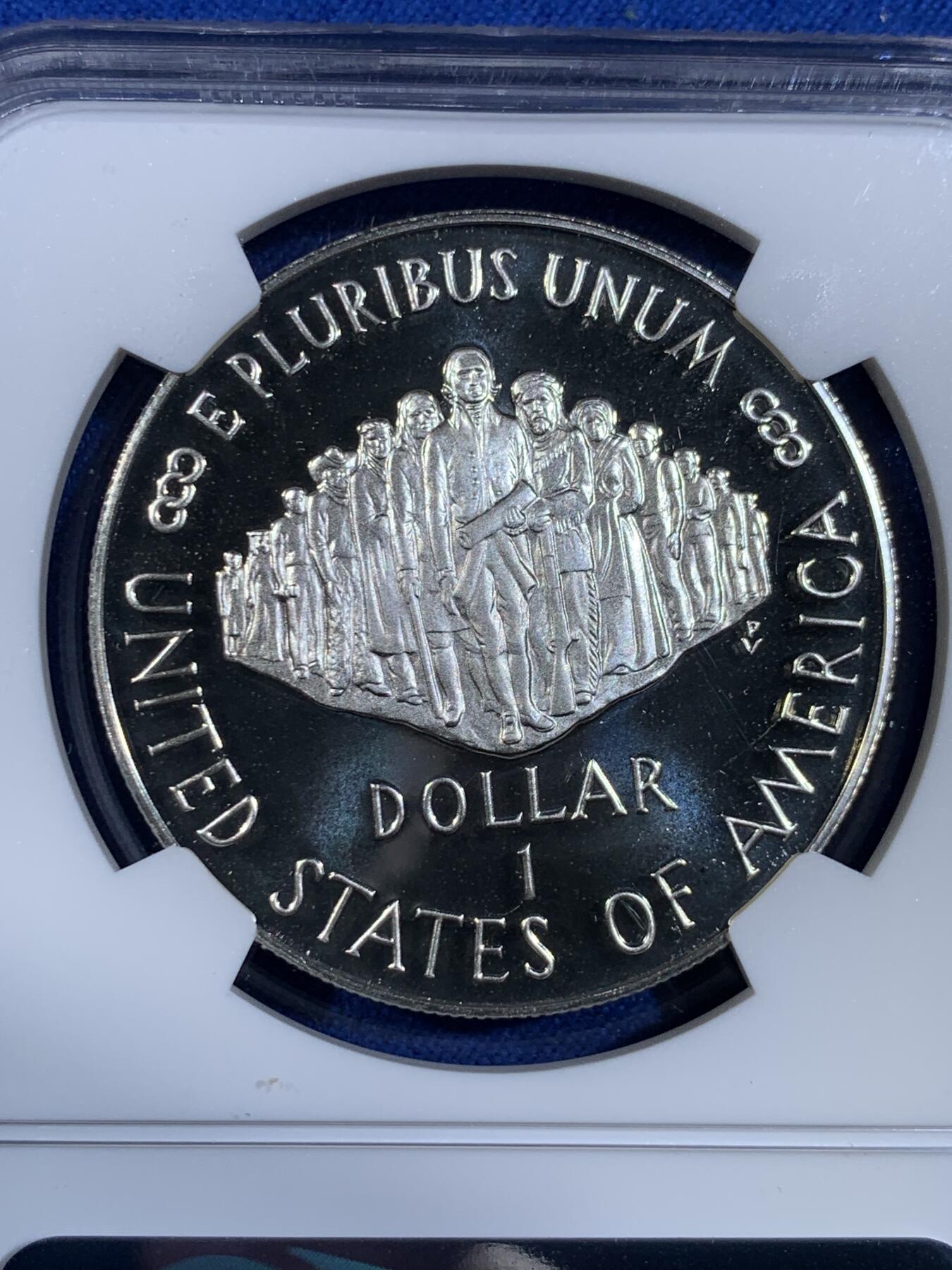 《竞宝斋》第439场 周日，周一，周二 3场连拍 （全场包邮） NGC PF69UC 美国1987年宪法颁布200周年纪念银币 获奖币