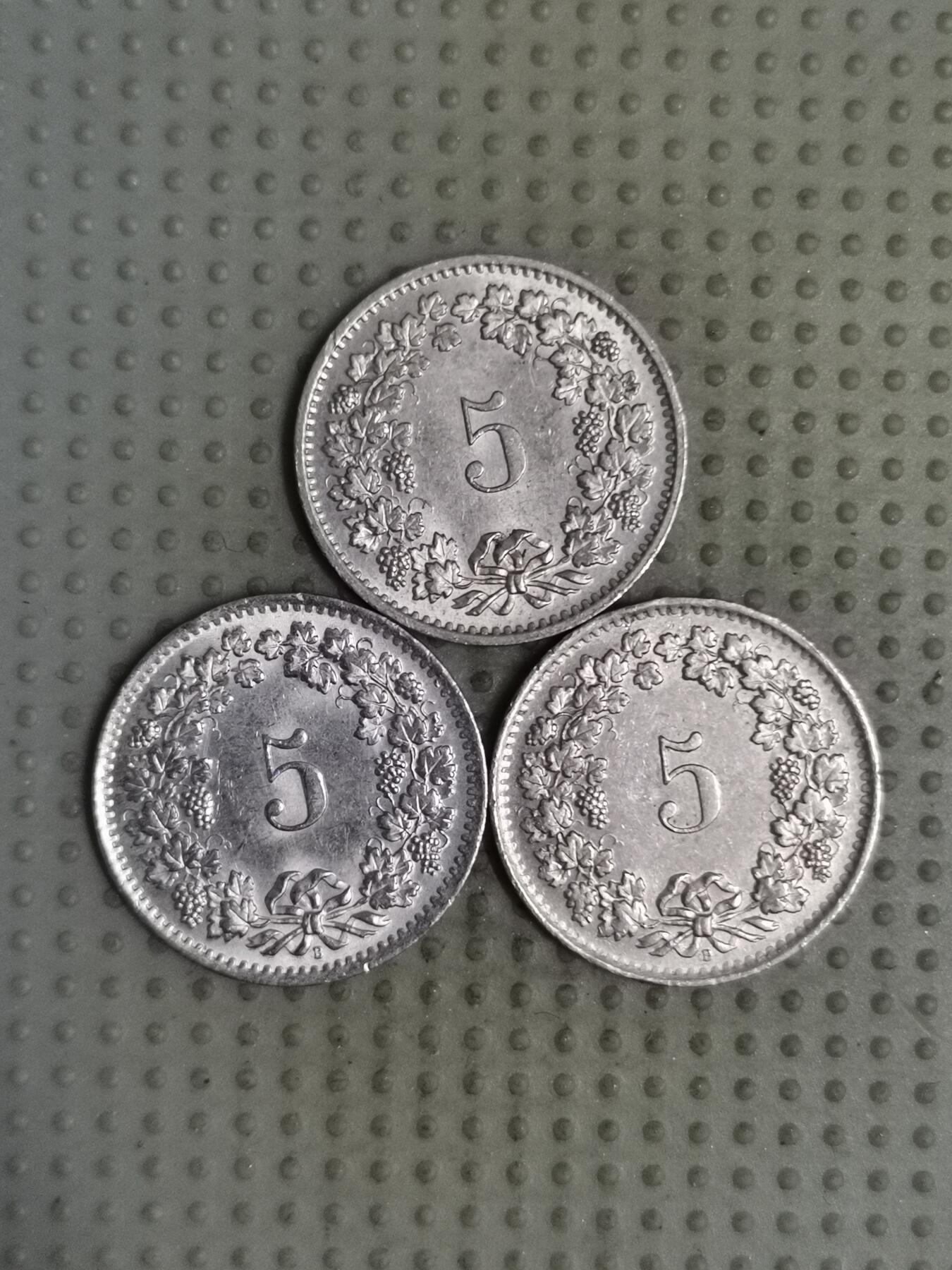 2025年第119场各国散币拍卖（总第119场） 瑞士5生丁3枚