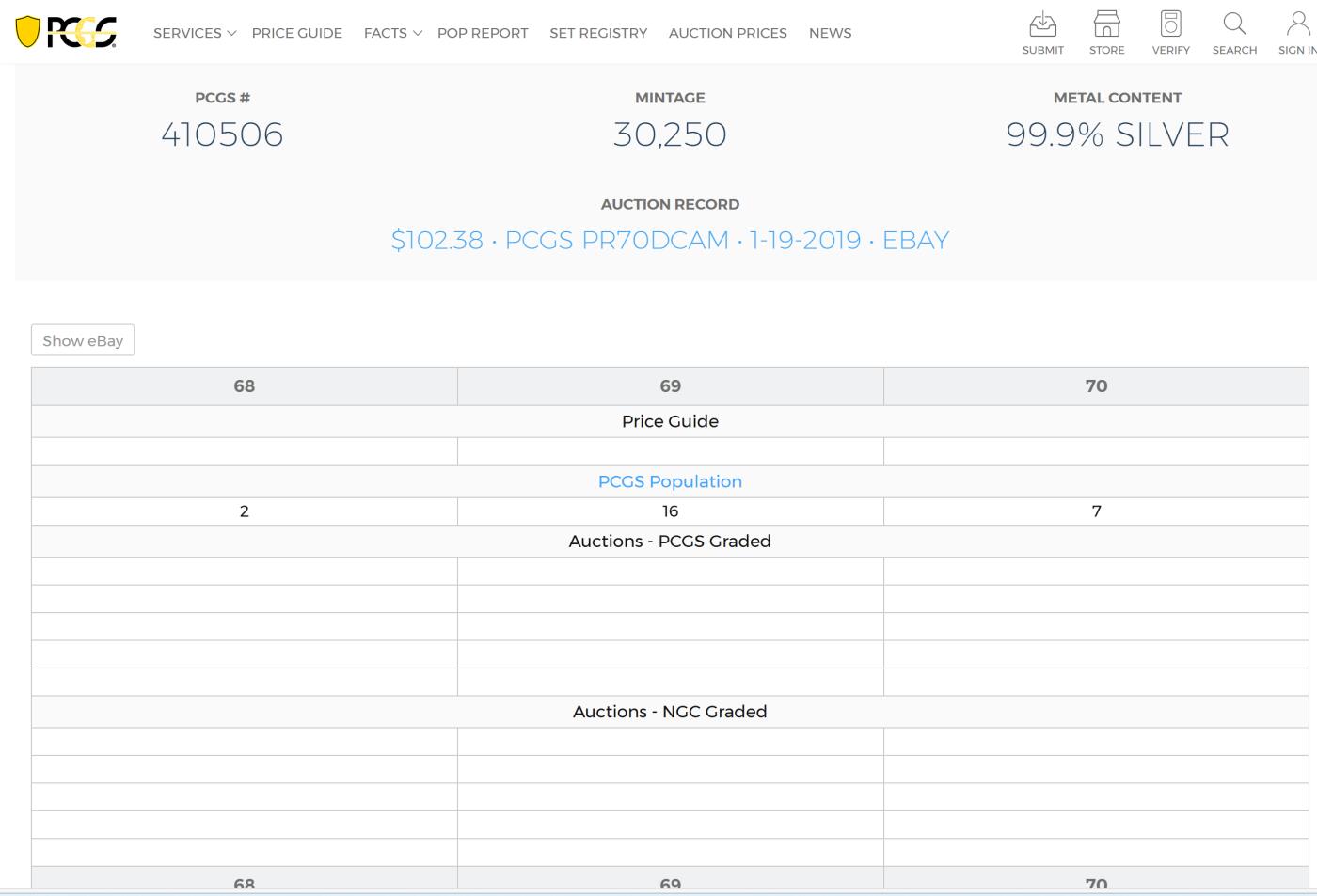PThappally收藏第54次拍卖，英联邦地区硬币纸币 澳大利亚  2004 年 50 分 15.568g 银币 PCGS PR69DCAM