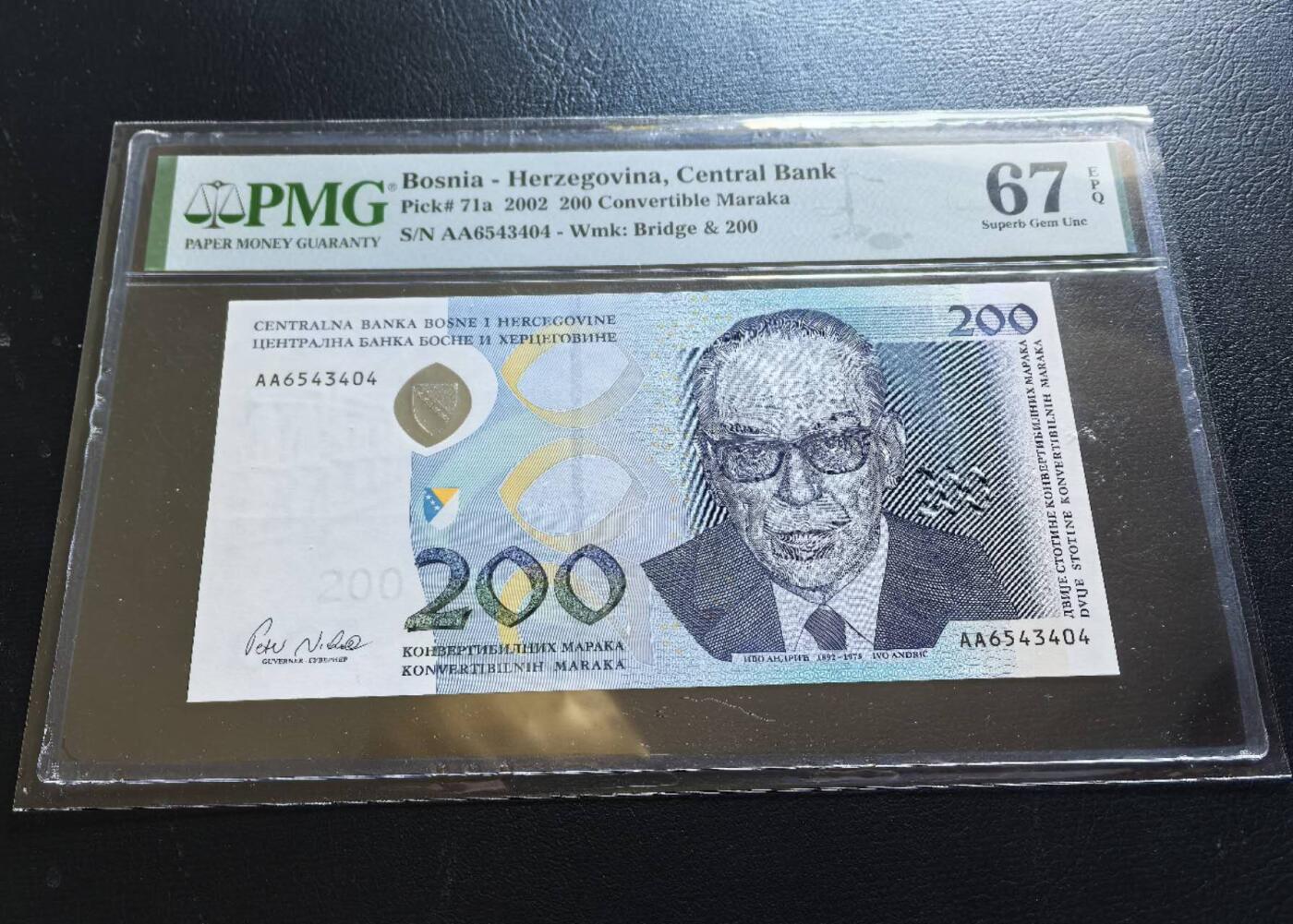 Triple S 第67期 2002波黑200，冠军分，背面世界文化遗产，精美