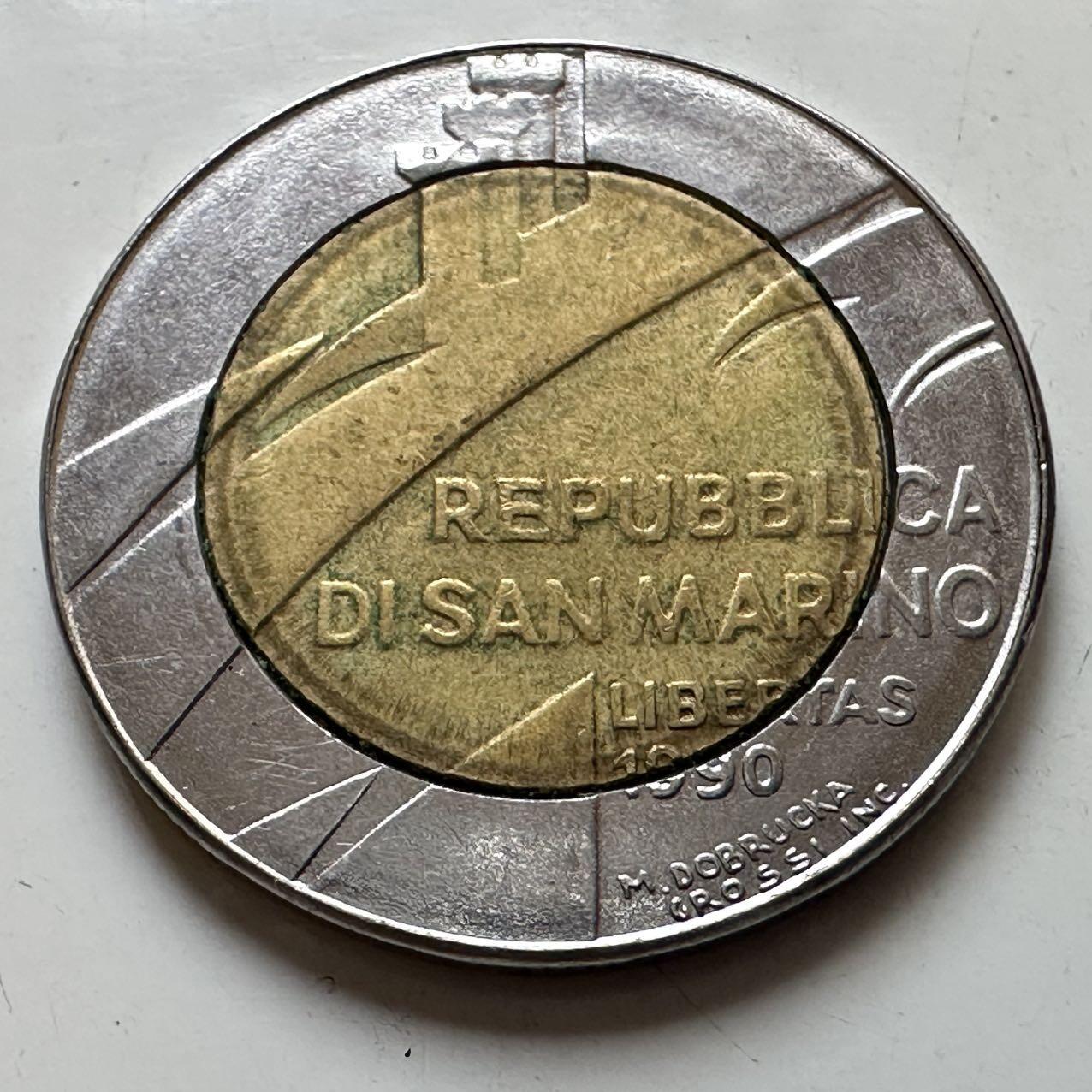 🌹外币初藏🌹🐯2025年第129场  每周二四六晚8️⃣点 接代拍 圣马力诺1990年500里拉