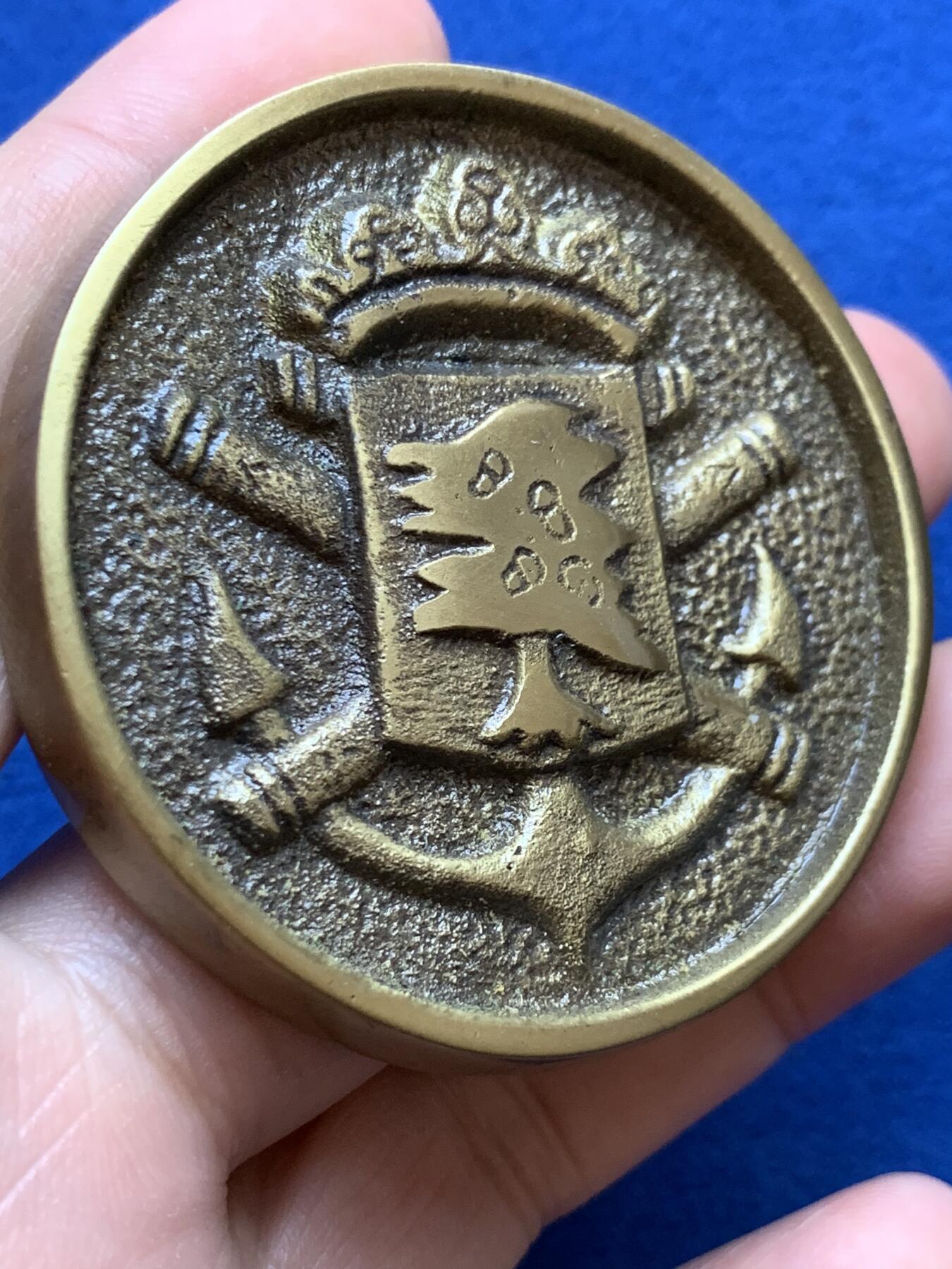 《竞宝斋》第439场 周日，周一，周二 3场连拍 （全场包邮） 法国安德尔-卢瓦尔省雷诺城堡市大铜章 直径55.3mm 重量96g