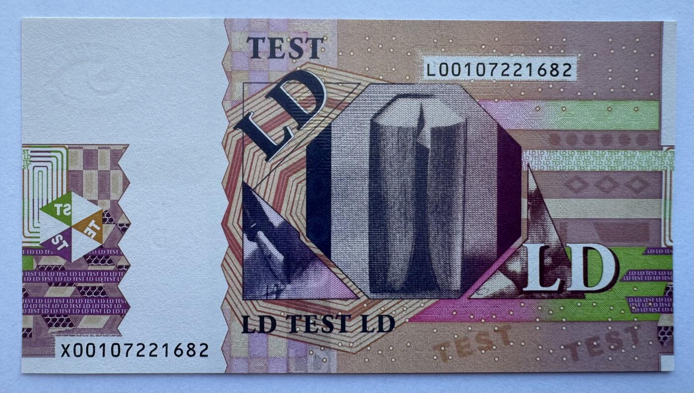 2025第25场（总第225期）：精品测试钞、纪念钞、塑料钞、连体钞综合场 法国FCO 纸质欧元测试钞UNC（全息条纹、眼睛水印）X、L冠号