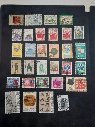 博彦收藏  TM 11月22日 8点 邮票专场 - 台湾 旧票31枚，个别瑕疵，大部分上品