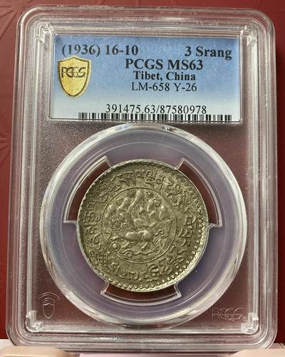 梧彩钱庄捡漏拍11月 - 16-10中国西藏桑松果木银币