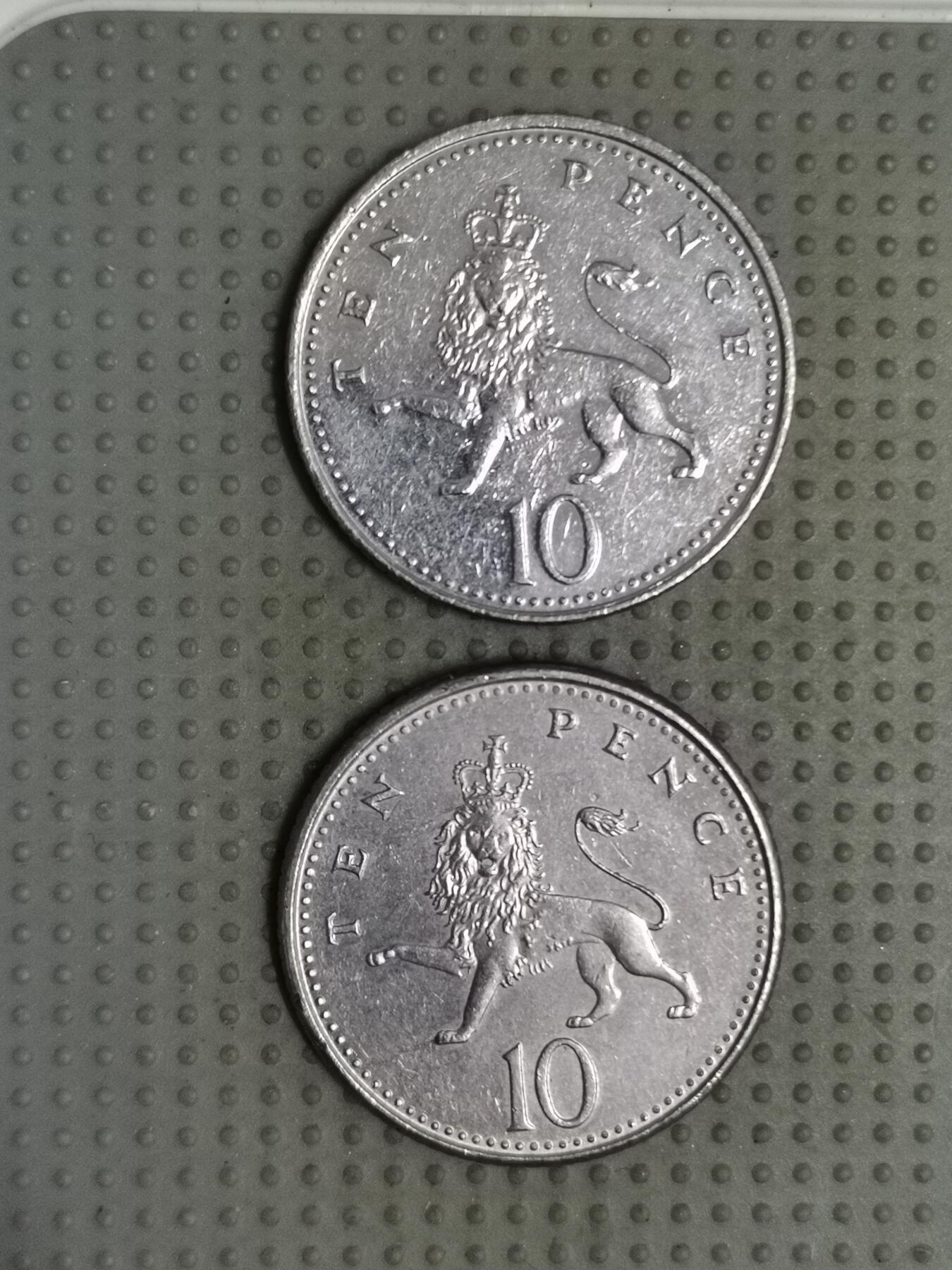 2025年第119场各国散币拍卖（总第119场） 英国10便士小版2枚