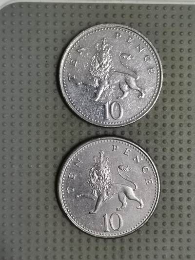 2025年第119场各国散币拍卖（总第119场） - 英国10便士小版2枚